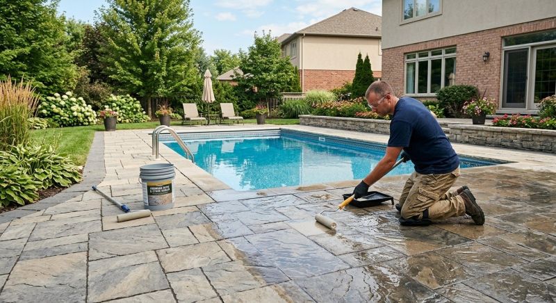 Pool Patio Sealing in Kitsap County, WA